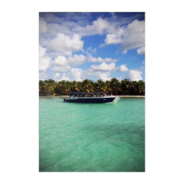 Sea of ​​the Dominican Republic Acrylic Print (Front)