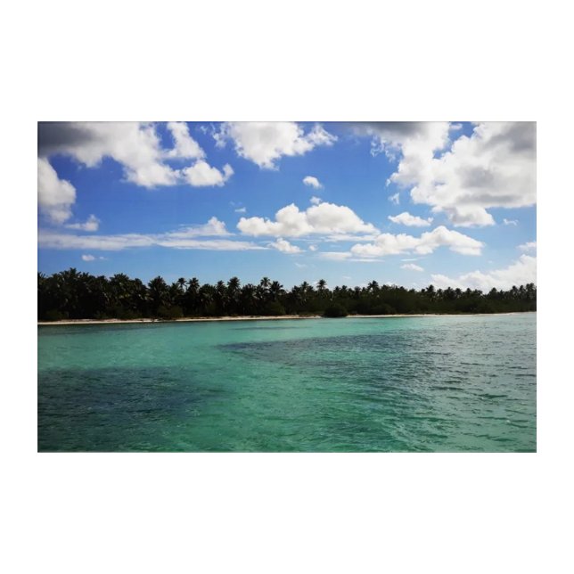 Sea of ​​the Dominican Republic Acrylic Print (Front)