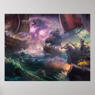 Sea Of Thieves Battle Poster