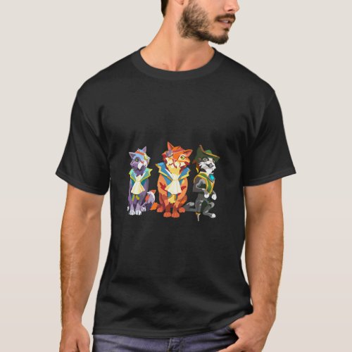 Sea Of Thieves Three Pirate Cats  T_Shirt