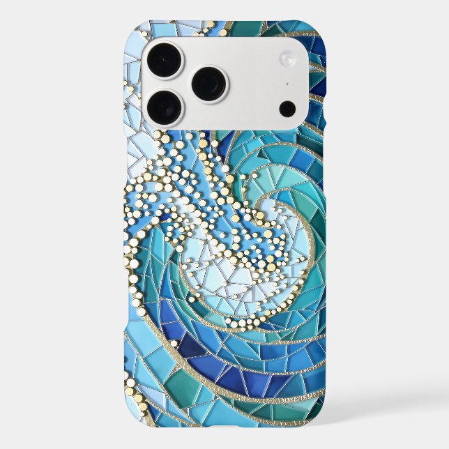 Sea of Waves Mosaic Art Case-Mate iPhone Case (Back)
