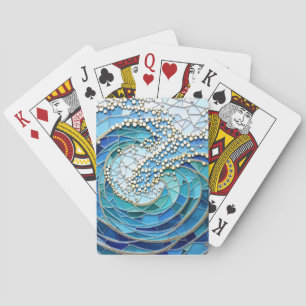 Sea of Waves Mosaic Art Poker Cards