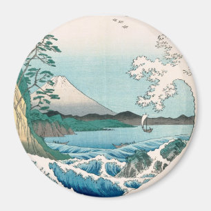Sea Off Satta Hiroshige Japanese Fine Art Magnet