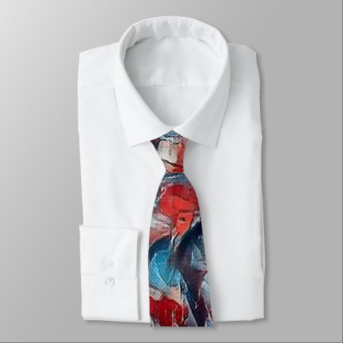 Sea on Fire Neck Tie