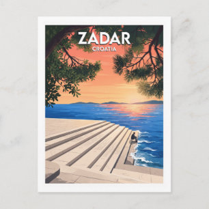 Sea Organ, Zadar, Croatia Travel Postcard