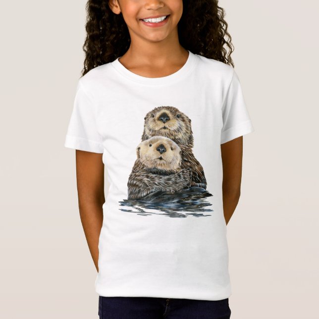 Sea Otter and Pup T-shirt (Front)