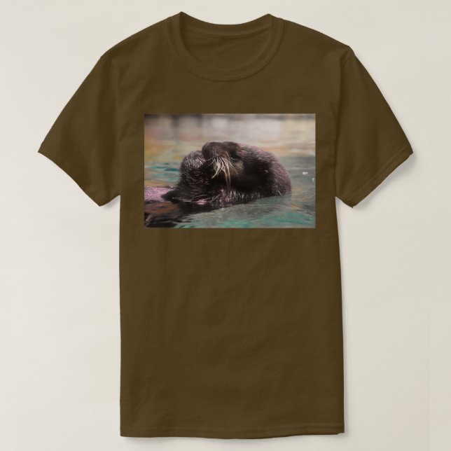 Sea Otter at Georgia Aquarium T-Shirt (Design Front)