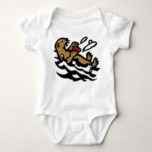 Sea otter baby bodysuit