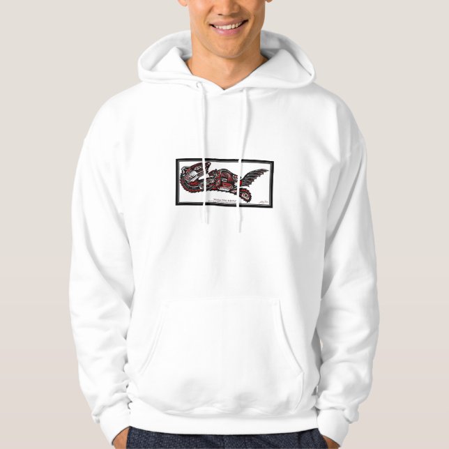 SEA OTTER & BABY (Haida Styled) Gift Range Hoodie (Front)