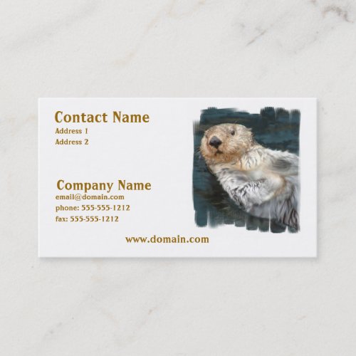 Sea Otter Business Card