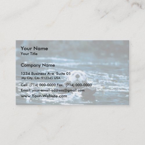 Sea Otter Business Card