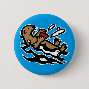 Sea otter button