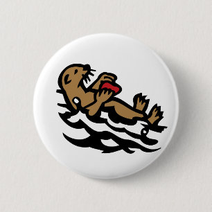 Sea otter button