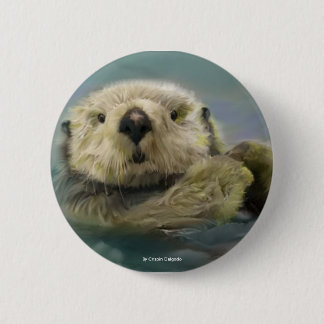 Sea Otter Button