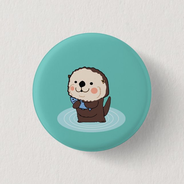 sea otter button (Front)
