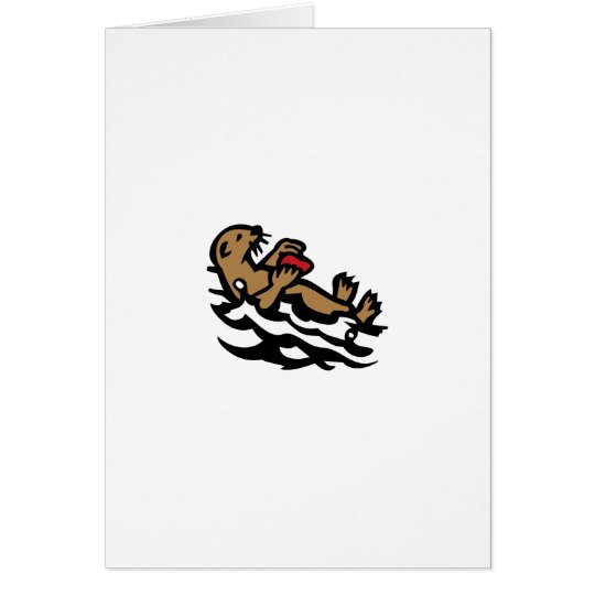 Sea otter card
