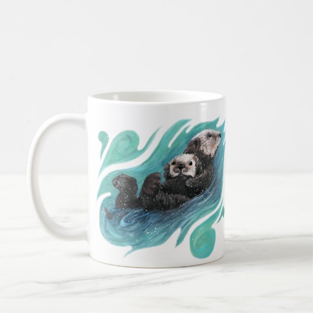 Sea Otter Coffee Mug (Left)