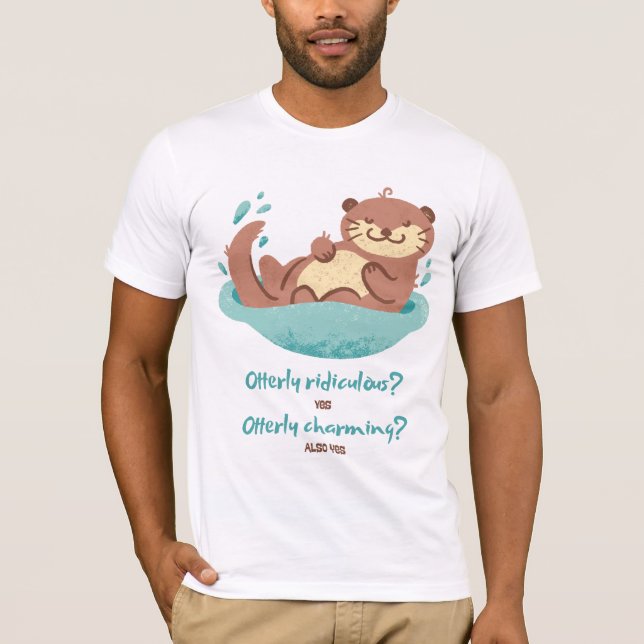 Sea Otter Design T-Shirt (Front)