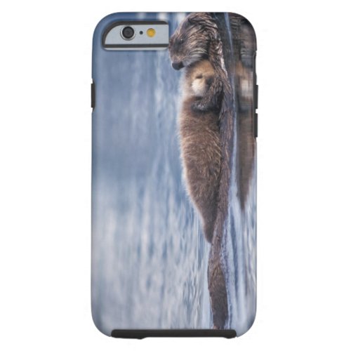 sea otter Enhydra lutris lutris mother with 2 Tough iPhone 6 Case