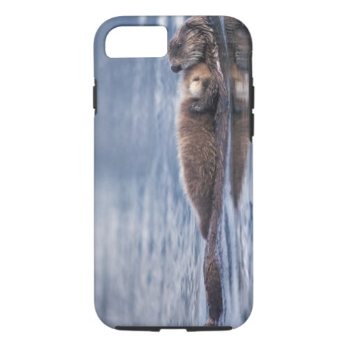 sea otter Enhydra lutris lutris mother with 2 iPhone 87 Case