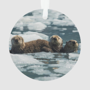 Sea Otter Family Ornament