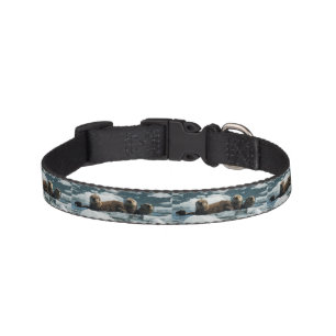 Sea Otter Family Pet Collar