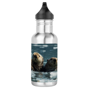 Sea Otter Family Stainless Steel Water Bottle