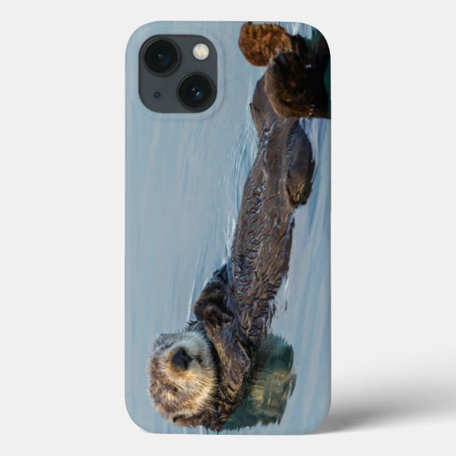 Sea otter floating on back in ocean Case-Mate iPhone case (Back)
