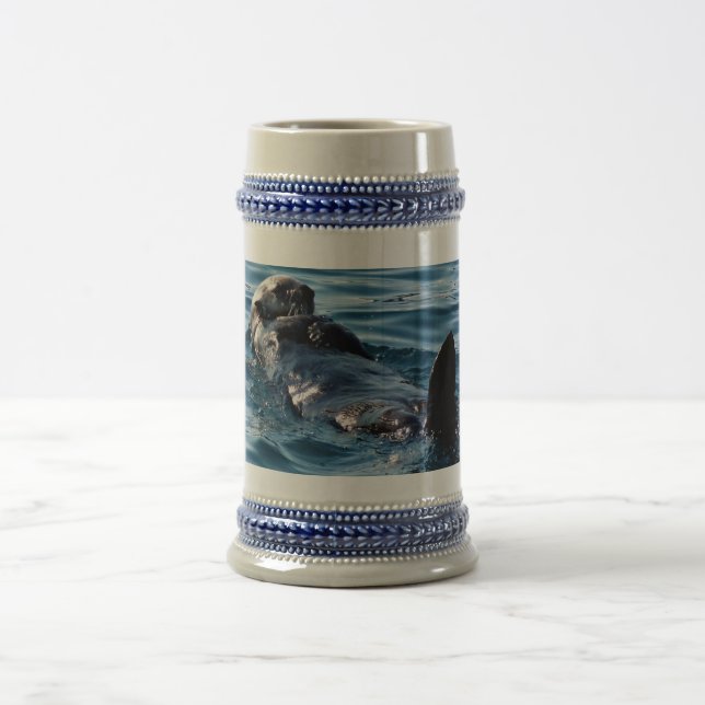 Sea otter floating Steiner mug (Center)