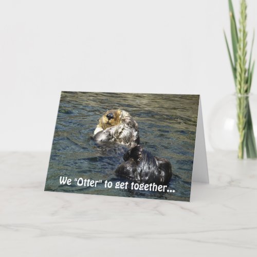 Sea Otter Greeting Card