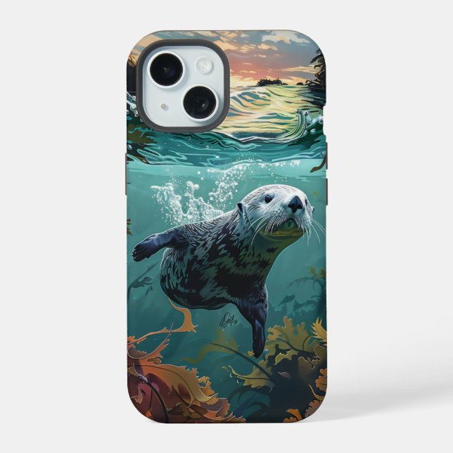 Sea Otter Iphone Case (Back)