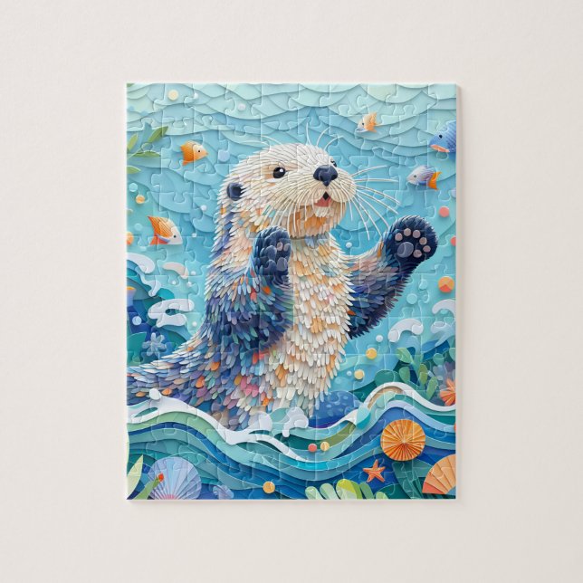 Sea Otter Jigsaw Puzzle (Vertical)