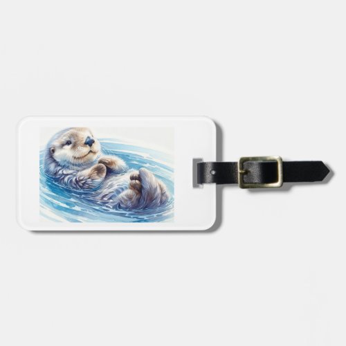 Sea Otter  Luggage Tag