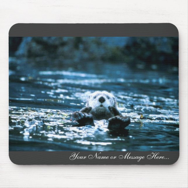 Sea Otter Mouse Pad (Front)