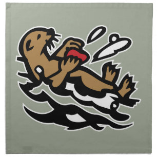 Sea otter napkin