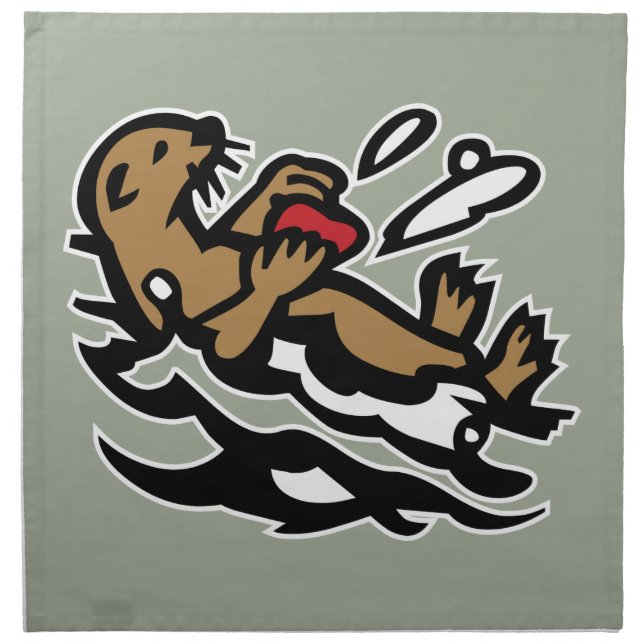 Sea otter napkin (Front)