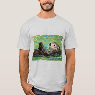 Sea Otter Painting T-Shirt