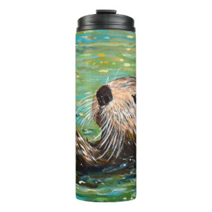 Sea Otter Painting Thermal Tumbler