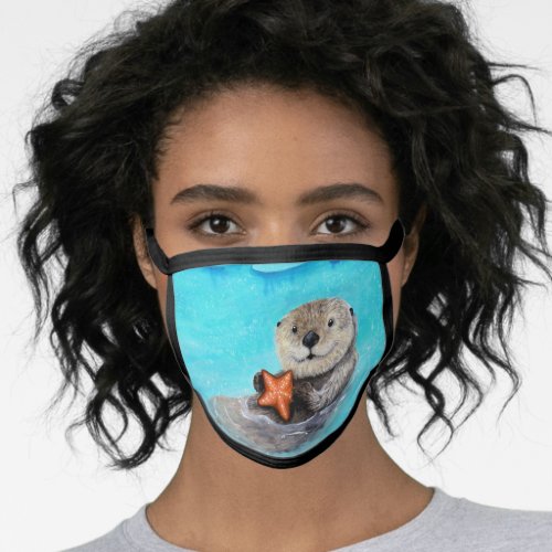 Sea Otter Serenity Face Mask