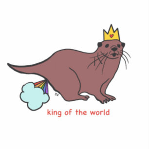 Sea otter sticker