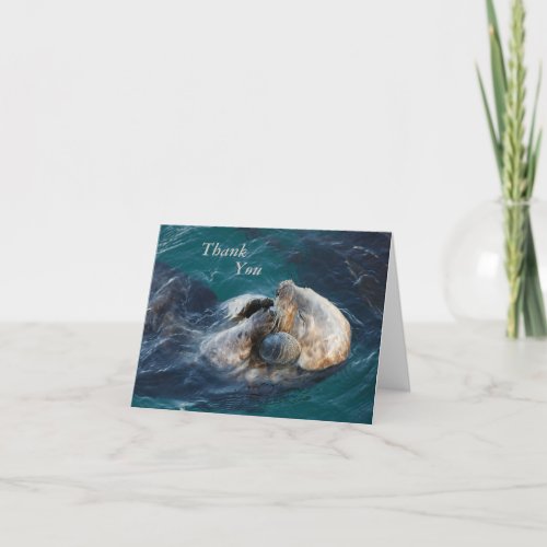 Sea Otter Thank You Card