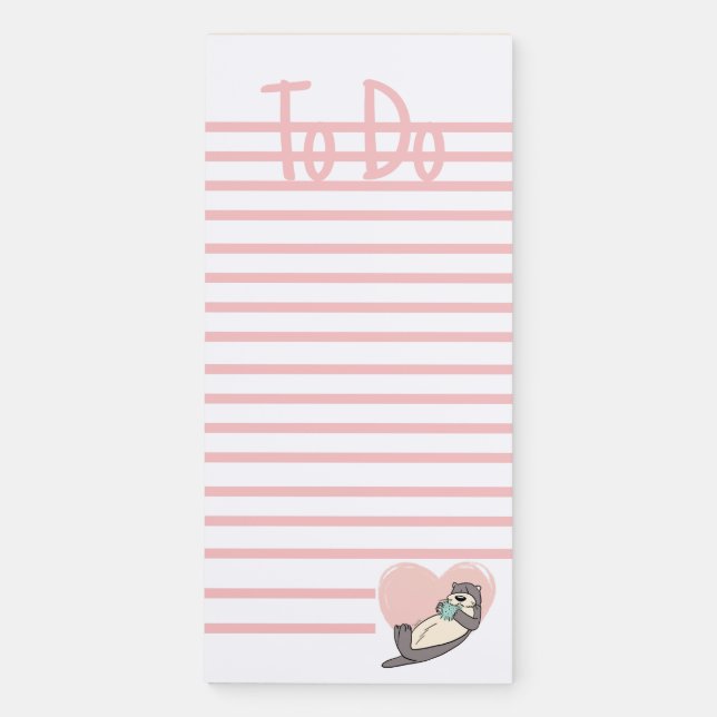 Sea Otter To Do List Notepad (Front)