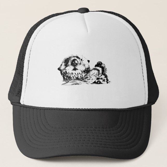 Sea otter trucker hat (Front)