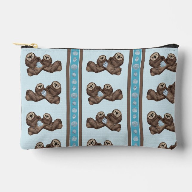 Sea Otter Zipper Pouch (Front)