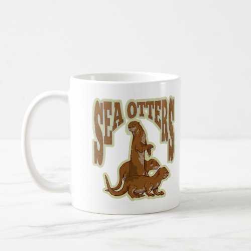 Sea otters coffee mug