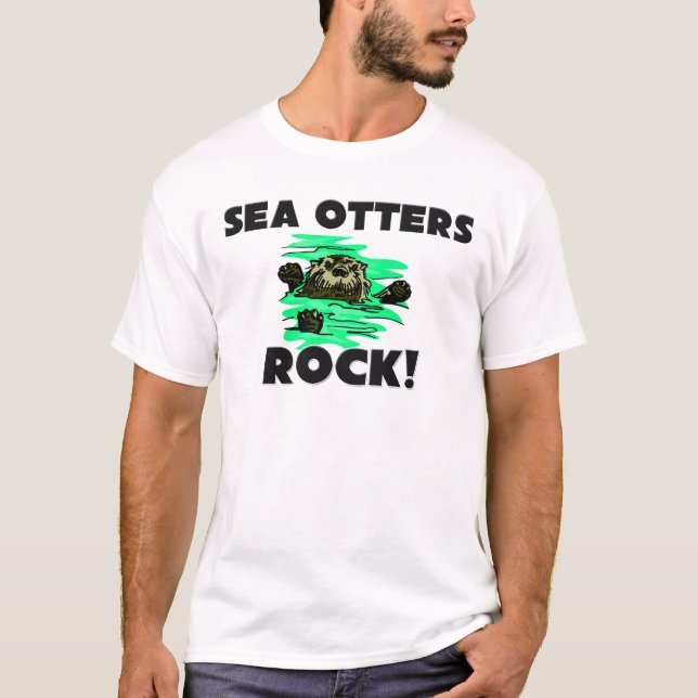 Sea Otters Rock T-Shirt (Front)