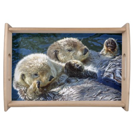 Sea-otters Serving Tray