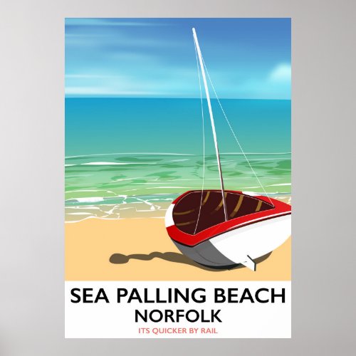 Sea Palling Beach Norfolk beach poster