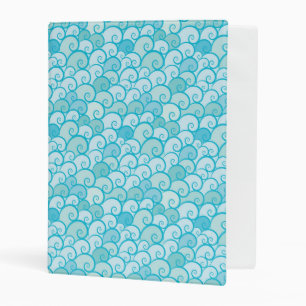 Sea Pattern Mini Binder