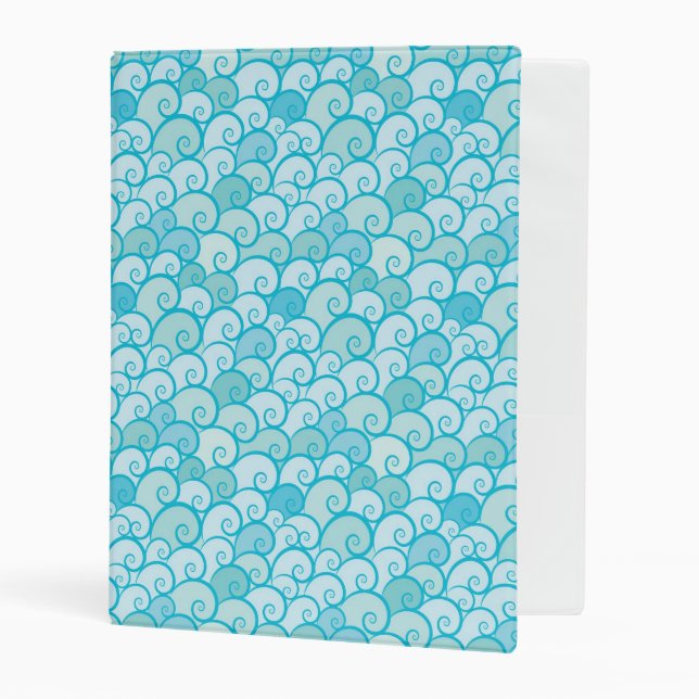 Sea Pattern Mini Binder (Front/Inside)